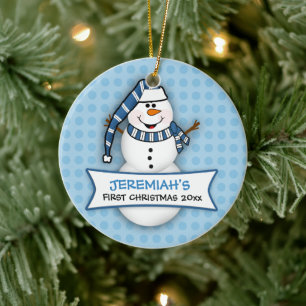 Baby First jul Snögubbe Ornament
