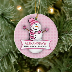 Baby First jul Snögubbe Ornament