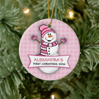 Baby First jul Snögubbe Ornament