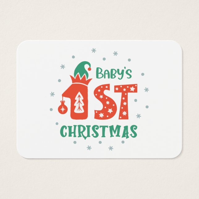 Baby First jul Visitkort (Framsidan)