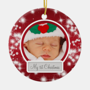 Baby First jul Winter Gnistra Red Julgransprydnad Keramik