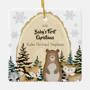 Baby First jul Woodland Animals Ornament