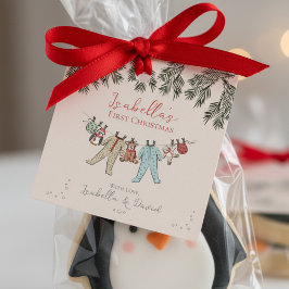 Baby First Julhelg Gift Märkre Gåvor Etiketter