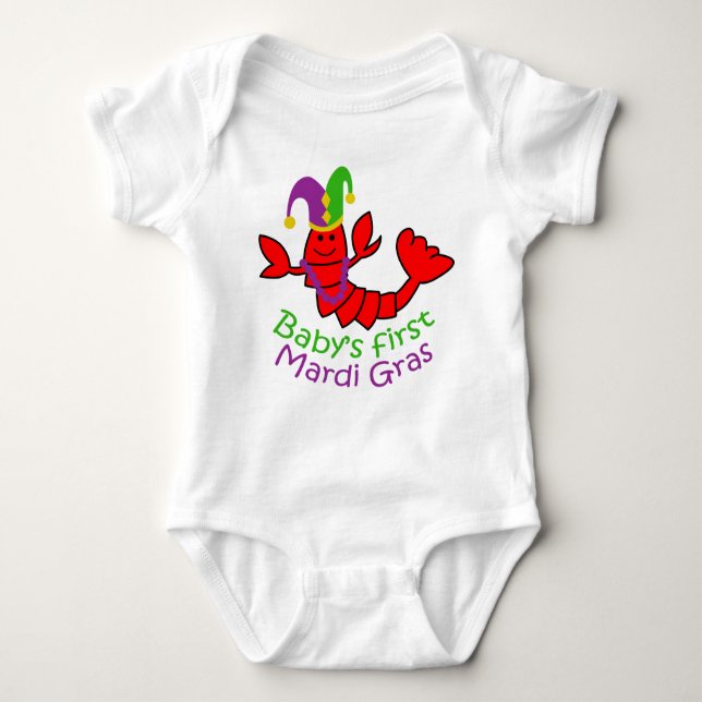 Baby First Mardi Gras T Shirt (Framsida)
