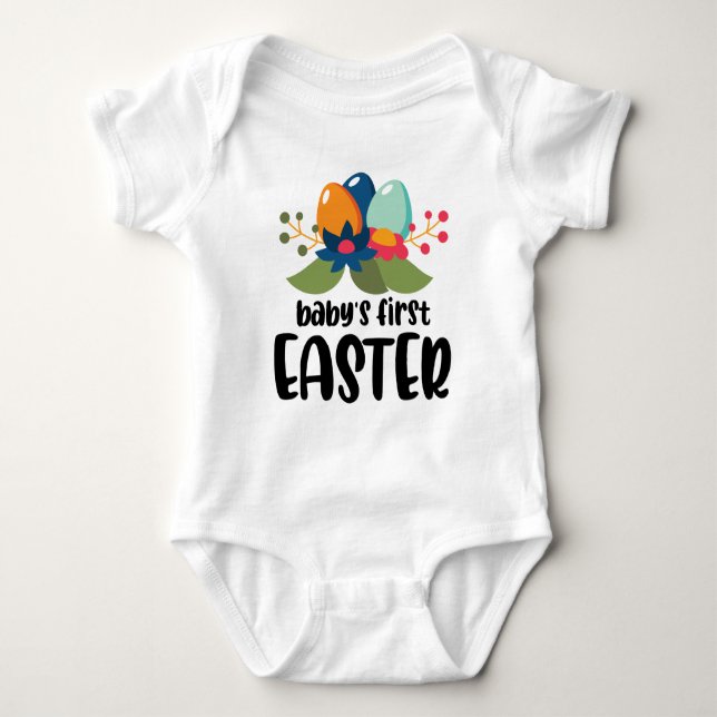 Baby First Påsk Baby Bodydräkt T Shirt (Framsida)