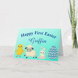 BABY FIRST PÅSK Foled Greeting Card Kort