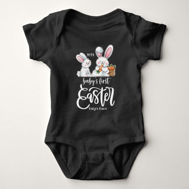 Baby First Påsk Personlig Baby Bodydräkt T Shirt (Framsida)