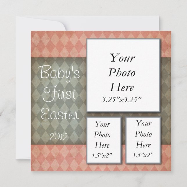 Baby First Påsk Photo Card Julkort (Framsida)
