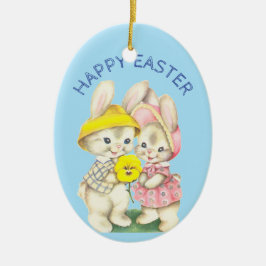 Baby First Påsk Vintage Personlig Påsk Julgransprydnad Keramik