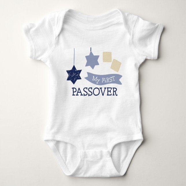 Baby First Passover Bodydräkt T Shirt (Framsida)