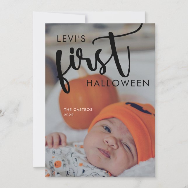 BABY FIRST PHOTO CARD INBJUDNINGAR (Framsida)