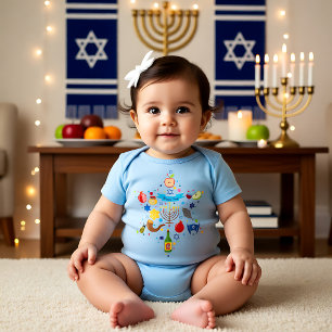 🍯 🍎 🐟 Baby First Rosh Hashanah T Shirt