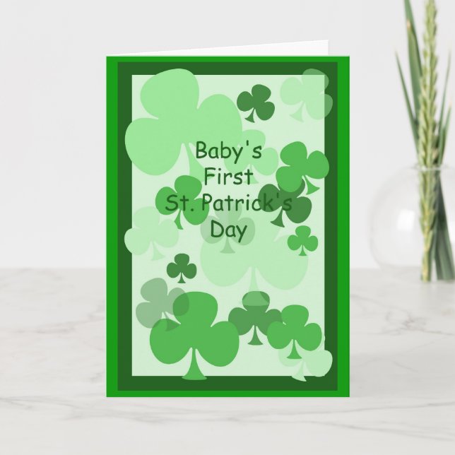 Baby First St. Patrick's Card Kort (Framsida)