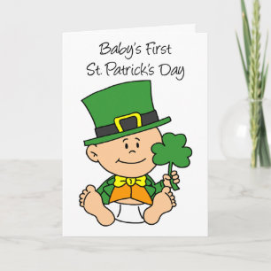 Baby First St patrick's day Card Kort
