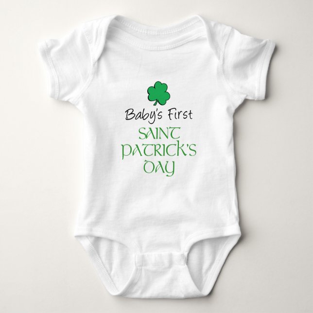 Baby First St patricks day Tee Shirt (Framsida)
