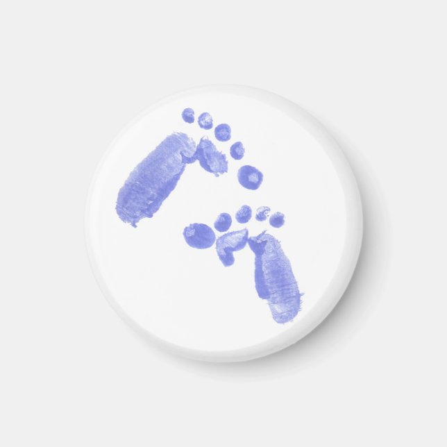 Baby First Steeps i Vatten Feet Footprint Magnet (Framsidan)