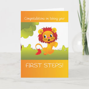 Baby First Steps, Grattisar på Walking, Cu Kort