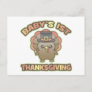 Baby First Thanksgiving vykort