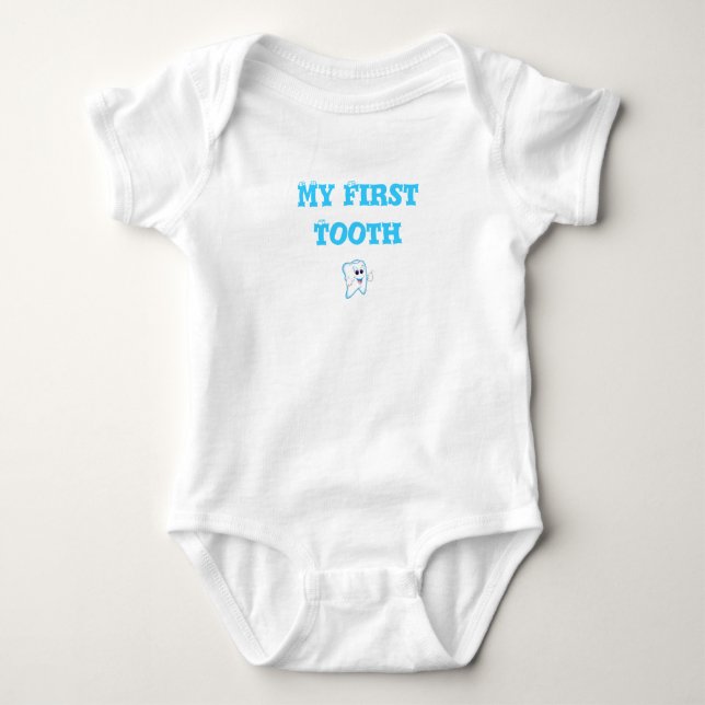 Baby First Tooth Tee Shirt (Framsida)