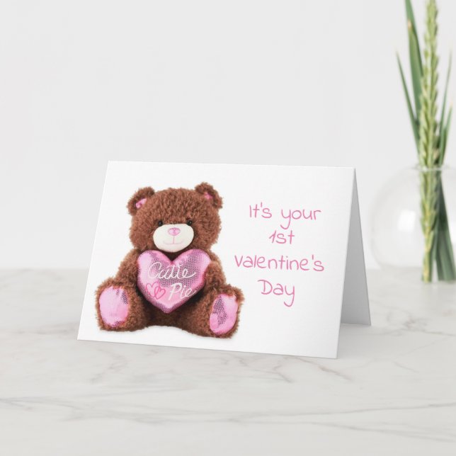 BABY "FIRST VALENTINS DAG" HELGKORT (Framsida)