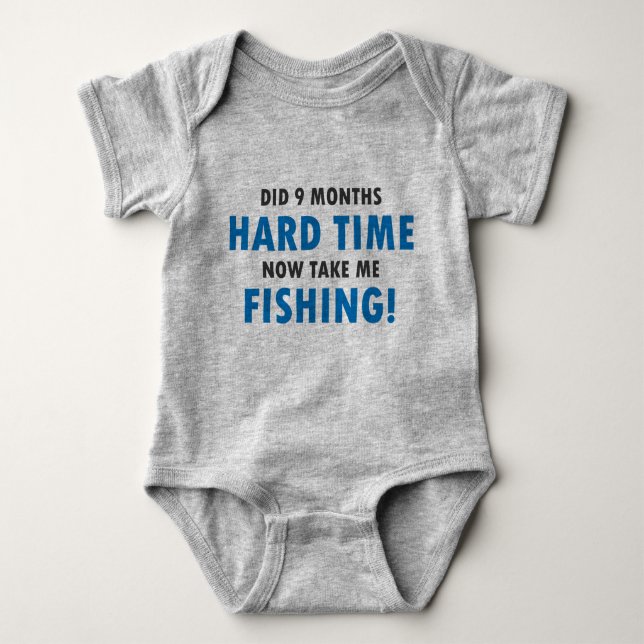 Baby Fishing Jersey Bodykostyt Shirt T (Framsida)