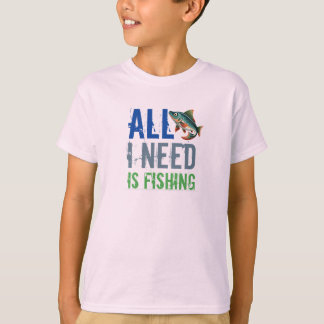 Baby Fising T-shirt Design Allt jag behöver är fis