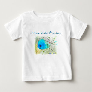 Baby fiskT-tröja "älskar jag sjön Martin. ", Tee