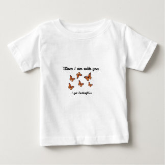 Baby Fjärilar Söt Baby Bodysuit T Shirt