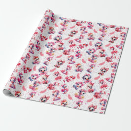 Baby Flamingo Helgdag Wrapping Papper Presentpapper