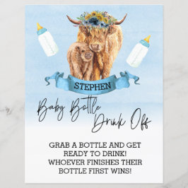 Baby Flaska dränerar av spel - visa höglandskö