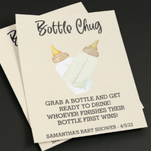 Baby Flaska dricker av speldusch Chug