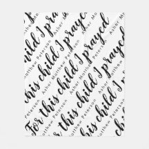 Baby Fleece Blanket-Personlig för skriptverse