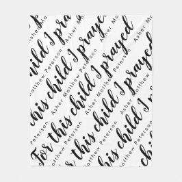 Baby Fleece Blanket-Personlig för skriptverse