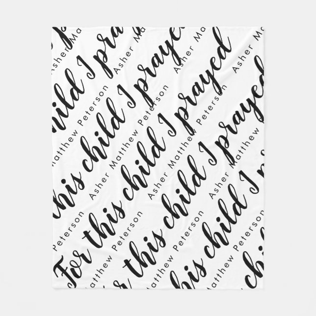 Baby Fleece Blanket-Personlig för skriptverse (Framsidan)