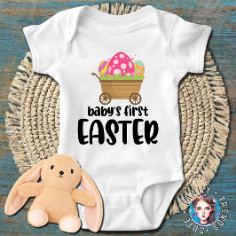 Baby Flicka Min Första Påsk Outfit Kortärmad T Shirt