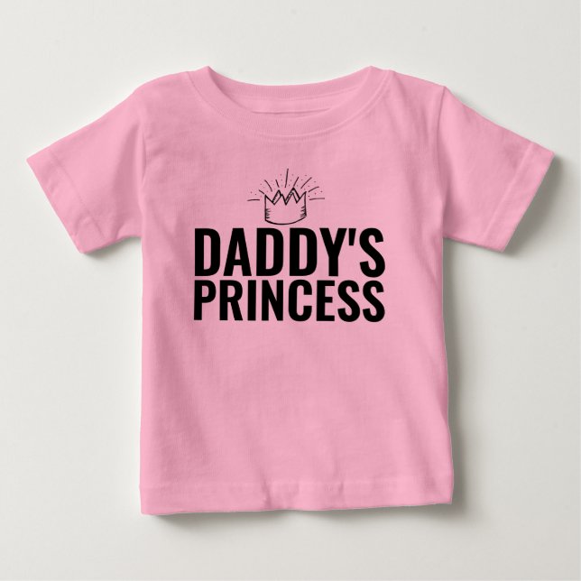 BABY Flicka PAPPAS PRINSESSE TODDLERS T-SHIRTS (Framsida)