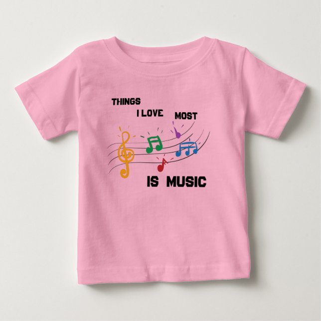Baby Flicka Rosa T Shirt (Framsida)