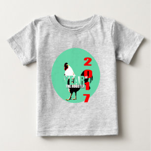 Baby, född i Tupp År 2017, babydräkt Tee