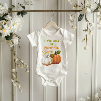 Baby född under pumpasäsongen t shirt