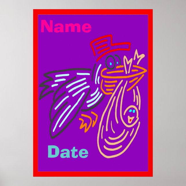 Baby-födelsedagen Poster (Framsidan)