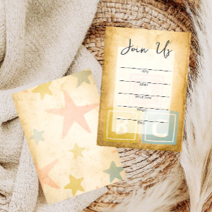 Baby Födelsedagsfest fyll i den tomma inbjudan