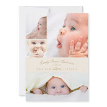 Baby födelsemeddelande 5 Samla lilla Kärlek Kryp