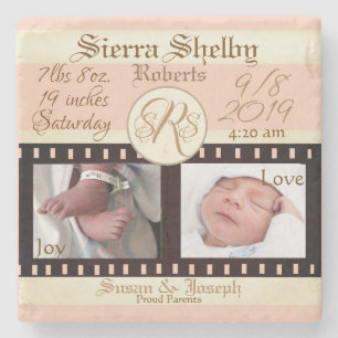 Baby Födelsestatistik & Bilder Filmrulle Film Stenunderlägg