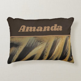 Baby Födelsestatistik Memento Guld Anka Fjäder Prydnadskudde