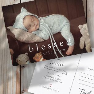 Baby födelsetal i den moderna Chicen Meddelande Vykort
