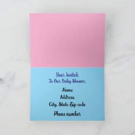 Baby Folded Greeting Card Kort