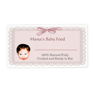 Baby Food Burk etikett Fraktsedel