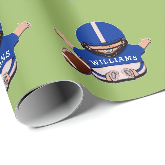 Baby Football Presentpapper (Rullad Hörn)