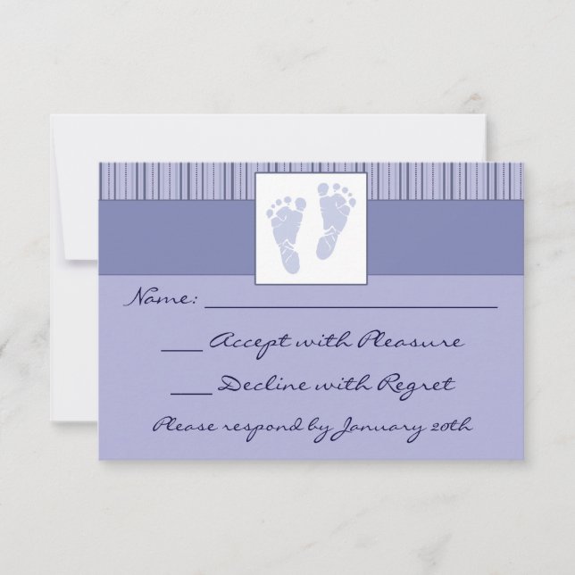 Baby Footprint OSA - Blue Kort (Framsida)