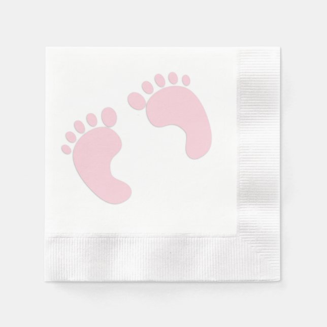 Baby Footprint Pappersservett (Framsidan)